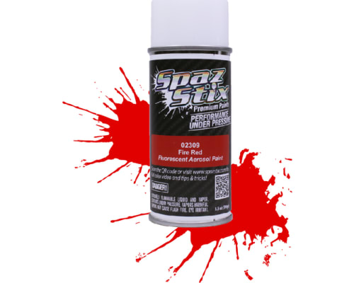 Fire Red Fluorescent Aerosol Paint 3.5oz Can photo