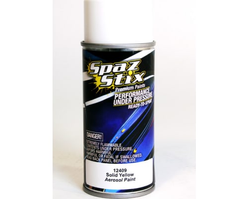 Solid Yellow Aerosol Paint 3.5oz Can photo