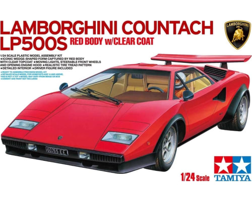 1/24 Lamborghini Countach LP500S Red w/Clear Coat photo