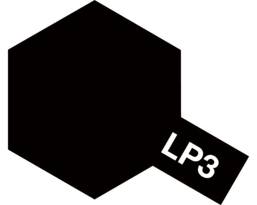 Lacquer Paint LP-3 Flat Black 10 ML photo