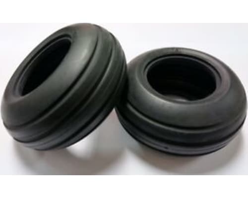 RC Tire: WR-02CB Narrow/Rib Pattern/Black (2) photo