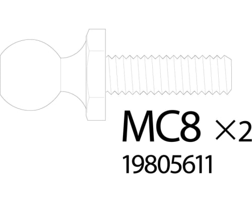 RC 5X9Mm Ball Connector: 56312 5 pieces photo