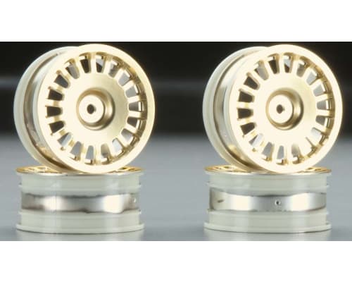 Medium-Narrow Rally Dish Wheels Gold -12mm hex drive photo