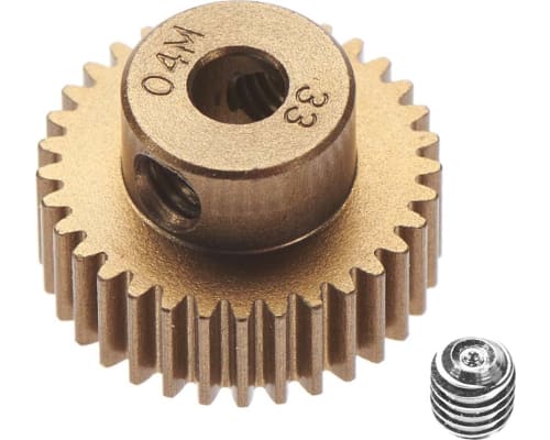 0.4 Module Pinion Gear 33t Hard Coated Aluminum photo