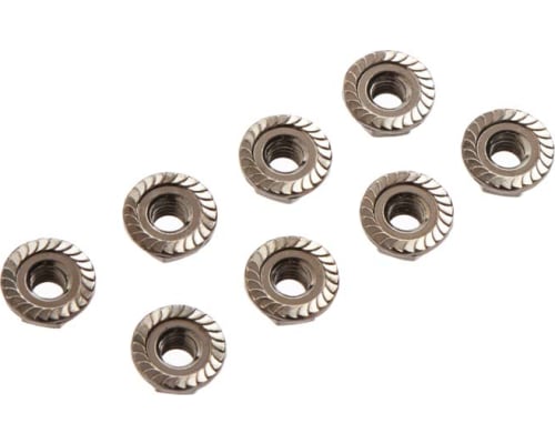 Serrated Wheel Nuts 4mm Black (8) photo