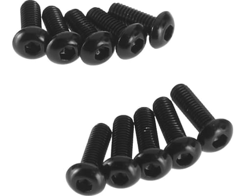 M3x8mm/M3x10mm Black Aluminum BHCS Button Head Cap Screws (5/ea) photo