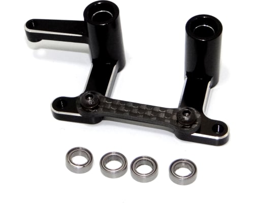 Aluminum/CF Steering Bellcranks and Draglink - Tra Ban Rus 2WD S photo