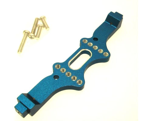 Tamiya Tnx Terra Crusher Blue Aluminum Rear Body Mount Plate photo