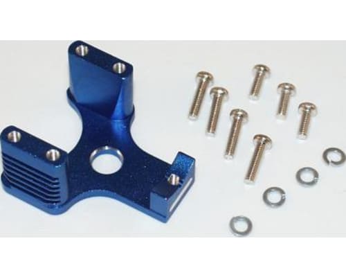 Tamiya Tnx Terra Crusher Blue Aluminum Engine Mount Heat Sink photo