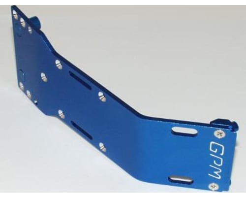 Tamiya Terra Crusher Blue Aluminum Front Skid Plate photo