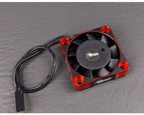 Fan 40x40x10 Hiflow blk/red - 2pin 2.5mm plug x 180mm x 26awg photo