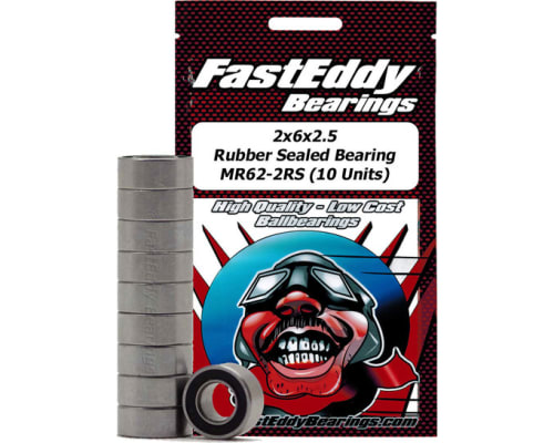 Tamiya 620 Rubber Sealed Replacement Bearing 2x6x2.5mm 10 photo