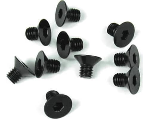 M4x6mm Flat Head Screws (black 10 pieces) photo