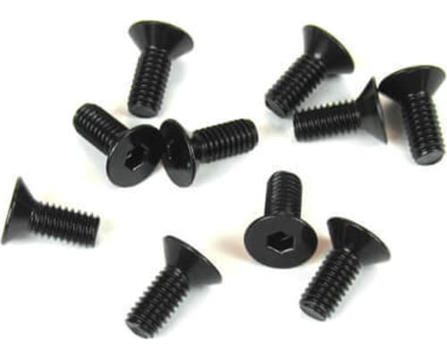 M4x10mm Flat Head Screws (black 10 pieces) photo