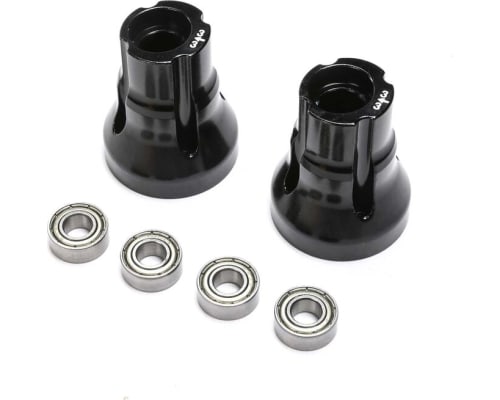 Rear Axle Mount Set 3 Degree AL BLK: LMT TTLMT photo