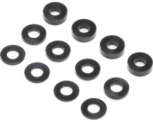 M3 Caster Block Aluminum Washer Set Black 4 ea photo