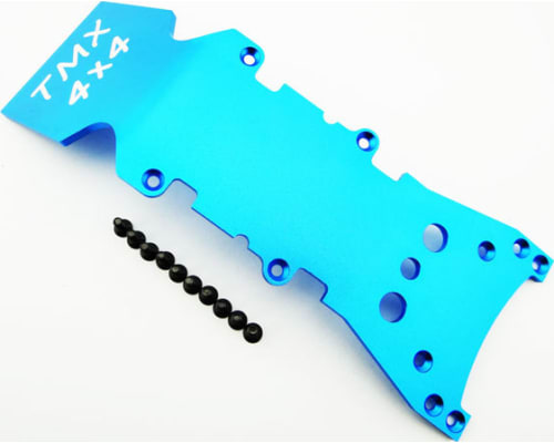 discontinued Blue Aluminum 3mm Front Skid Plate photo