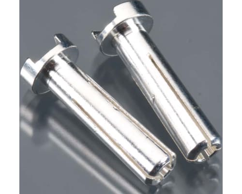 18mm 4mm Bullet Male Connectors Silver (pr) photo