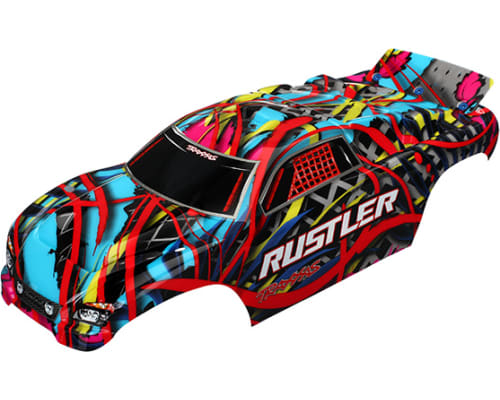 Body - Rustler 2wd - Hawaiian graphics (painted - decals applied photo