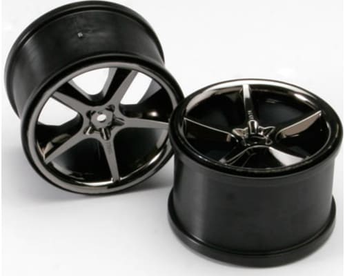 14mm hex Gemini 3.8 Wheels Black Chrome E-Revo (2) photo