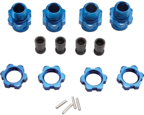 Wheels Hub Set 17mm Short Blue Slash 4wd (4) photo