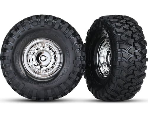 TRX-4 Tires and Wheels - Assembled - Glued 1.9 Inch 12mm Hex photo