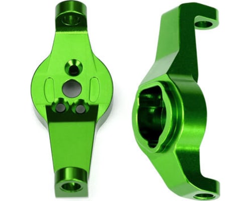 Caster Blocks - 6061-T6 Aluminum (Green-Anodized) - Left and Rig photo