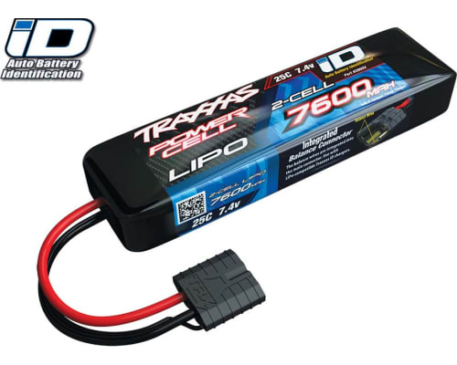 LiPo 2S 7.4V 7600mAh 25C w/iD Connector photo