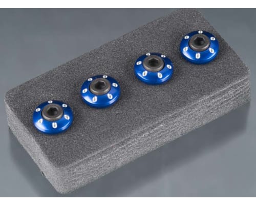 Latrax Wheel Nut Washer Machined Aluminum Blue 3x12mm Cs (4) photo