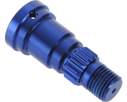 Stub Axle Aluminum Blue Anodized X-Maxx photo