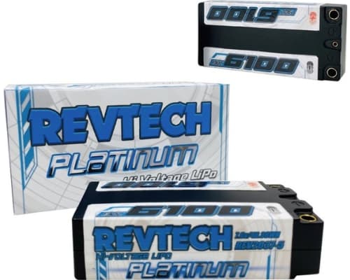 Revtech 6100 7.6v 130c LiPo-Hi-Voltage Battery Shorty Pack photo