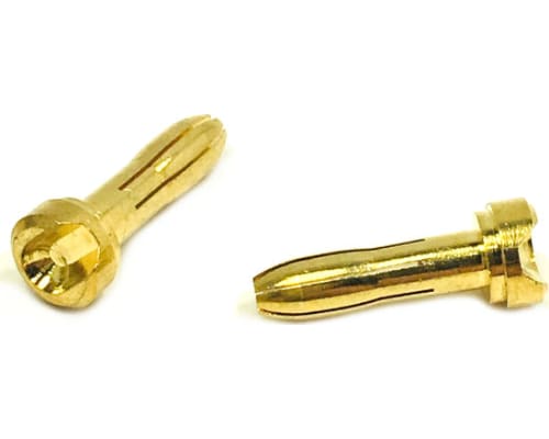 Trinity 4mm Pure Copper Gold Plated Connectors (1 Pair) Males photo