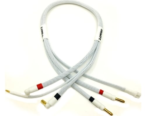 2S Pro Charge Cables-White 4mm charger to 5mm battery sockets photo