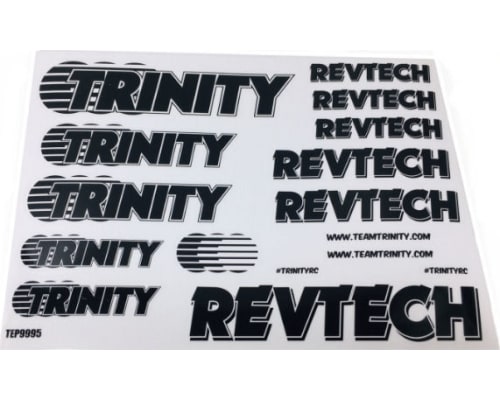 Trinity Revtech Sticker Sheet (2) Black Tep9995 photo