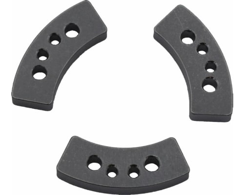 Aluminum Hard Anodized Long Slipper Clutch Pads (3) - TRA photo