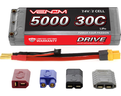 discontinued DRIVE 30C 2S 5000mAh 7.4V LiPo HC : UNI 2.0 Plug photo