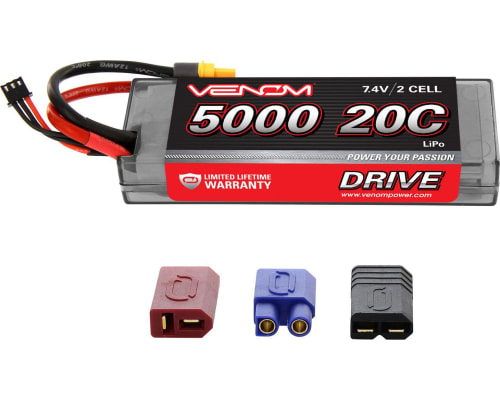 discontinued DRIVE 20C 2S 5000mAh 7.4V LiPo HC : UNI 2.0 Plug photo