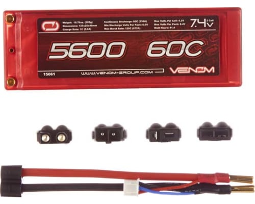 discontinued LiPo 2s 1p 7.4v 5600mah 60c Hardcase Roar Univ photo