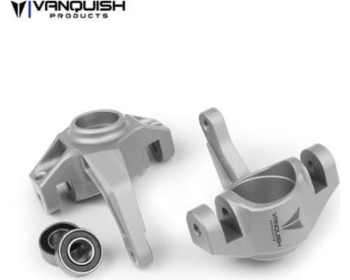 Axial Yeti / Exo Steering Knuckles Clear Anodized photo