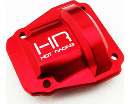 CNC 6061 Aluminum Diff Covers Red Ascender Series photo