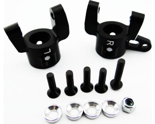 discontinued Aluminum Front C-Hub Carrier Set - Vaterra Ascender photo