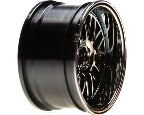 discontinued Wheels Rear 54 X 30mm Deep Mesh Black Chrome (2): V photo