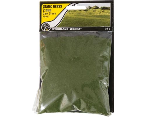 Static Grass Dark Green 2mm photo