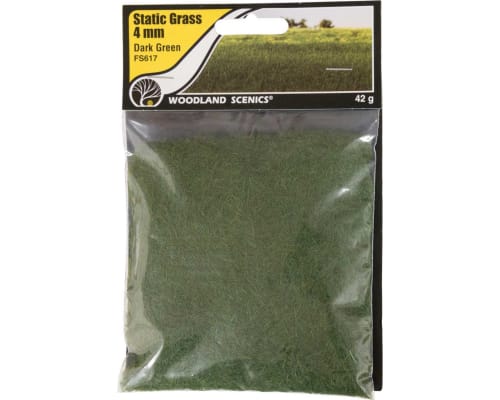 Static Grass Dark Green 4mm photo
