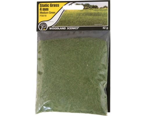 Static Grass Medium Green 4mm photo