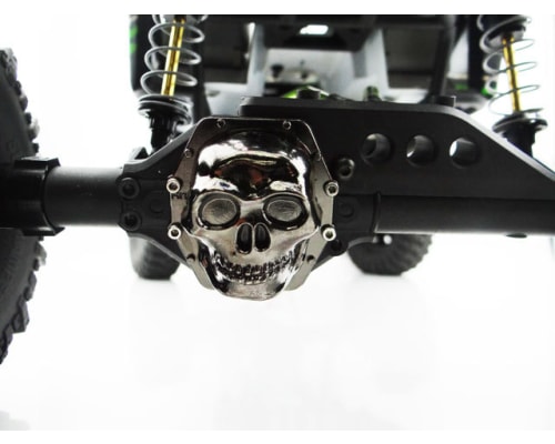 Metal Skull AR60 Diff Cover (Black Chrome) - Yeti Wraith AX10 photo