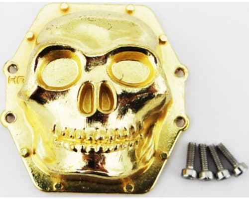 Metal Skull AR60 Diff Cover (Gold) - Axial Yeti Wraith AX10 photo