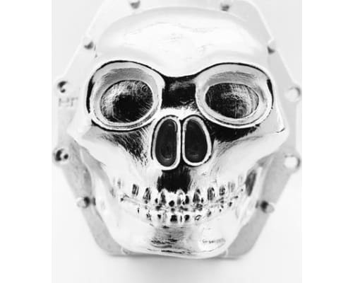 Metal Skull AR60 Diff Cover (Chrome) - Axial Yeti Wraith AX10 photo