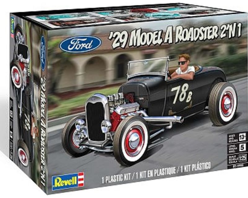 1/25 1929 Model a Roadster 2n1 Plastic Model Kit
