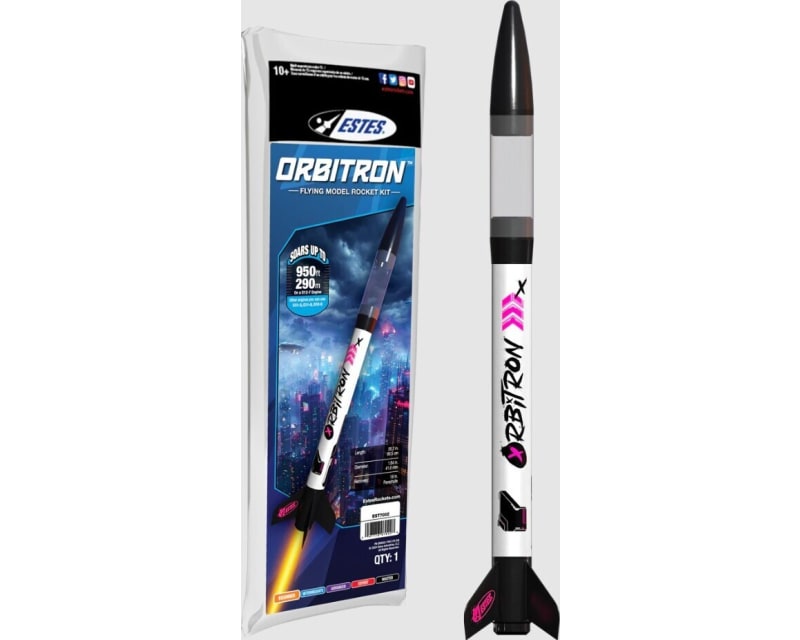 Orbitron High Flying model rocket kit with Clear Pay Load photo